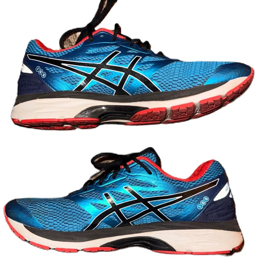 Asics Gel Cumulus 18 Men Running Shoes Size 12 Turquoise Blue New Insoles EUC - Picture 4 of 8